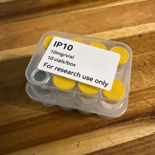 Ipamorelin (IP10) 10mg high-purity research peptide for GHS receptor, peptide biology, and molecular studies. Explore premium research-grade quality today!
