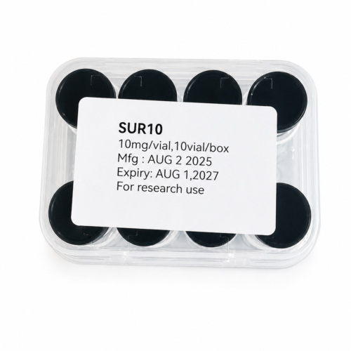 Survodutide (SUR10) 10mg high-purity research peptide for metabolic and receptor signaling studies. Explore premium research-grade quality and order today!